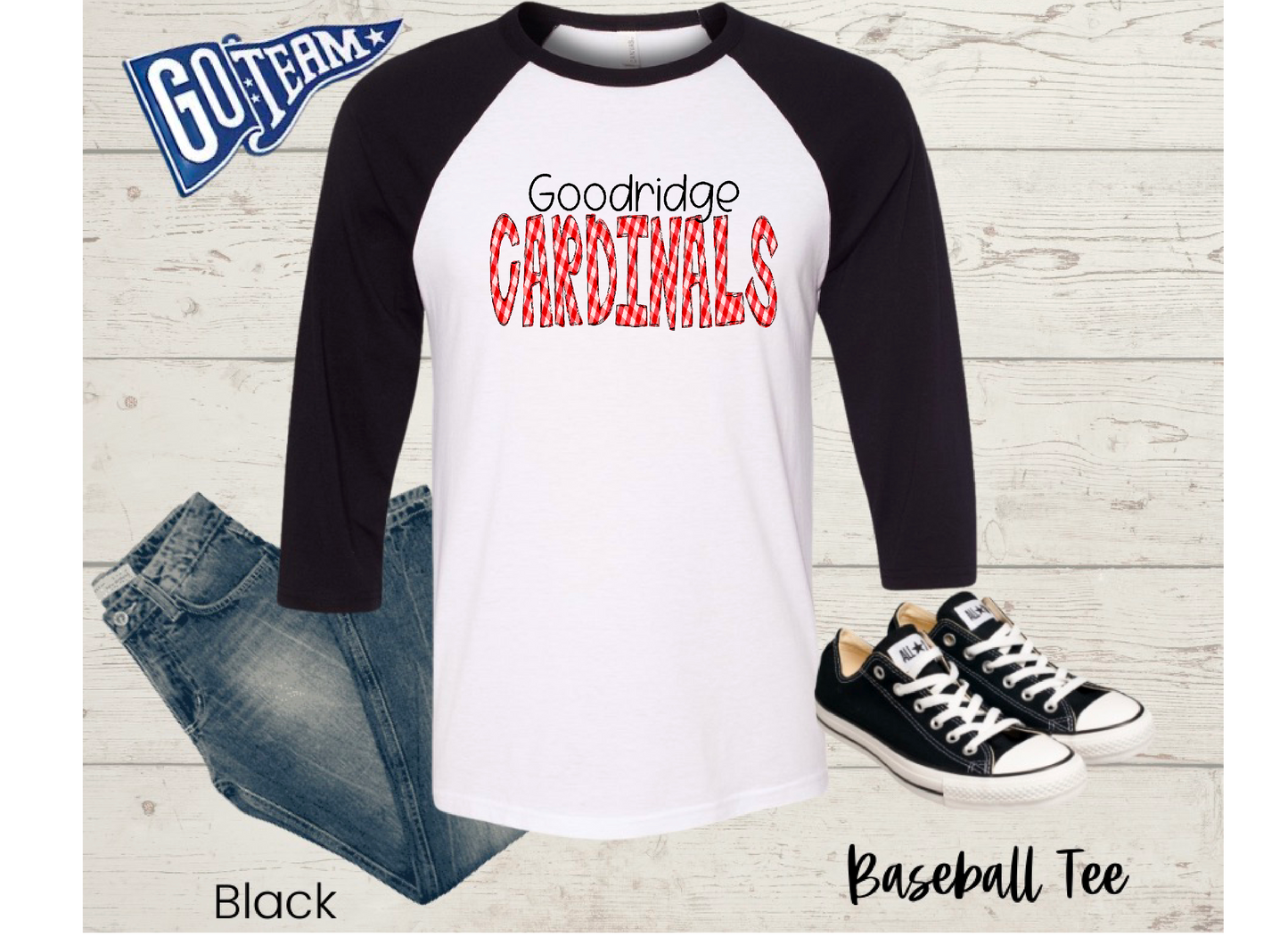 Goodridge Cardinals Plaid Mascot