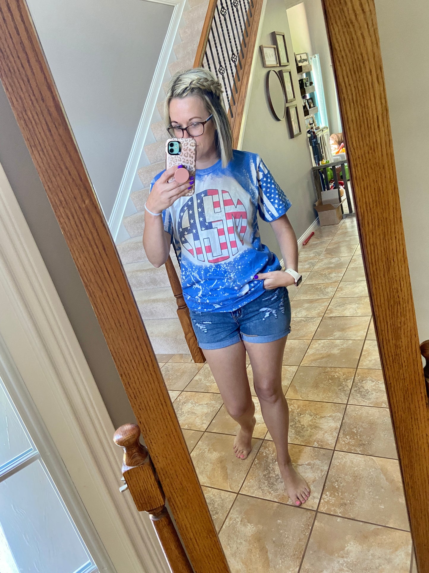 Flag Monogram Tee