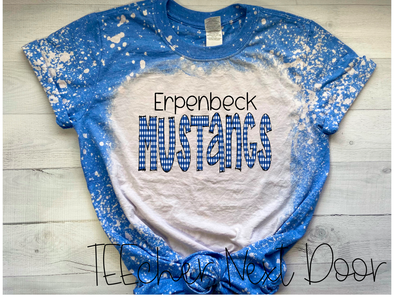 Erpenbeck Mustangs Plaid Mascot