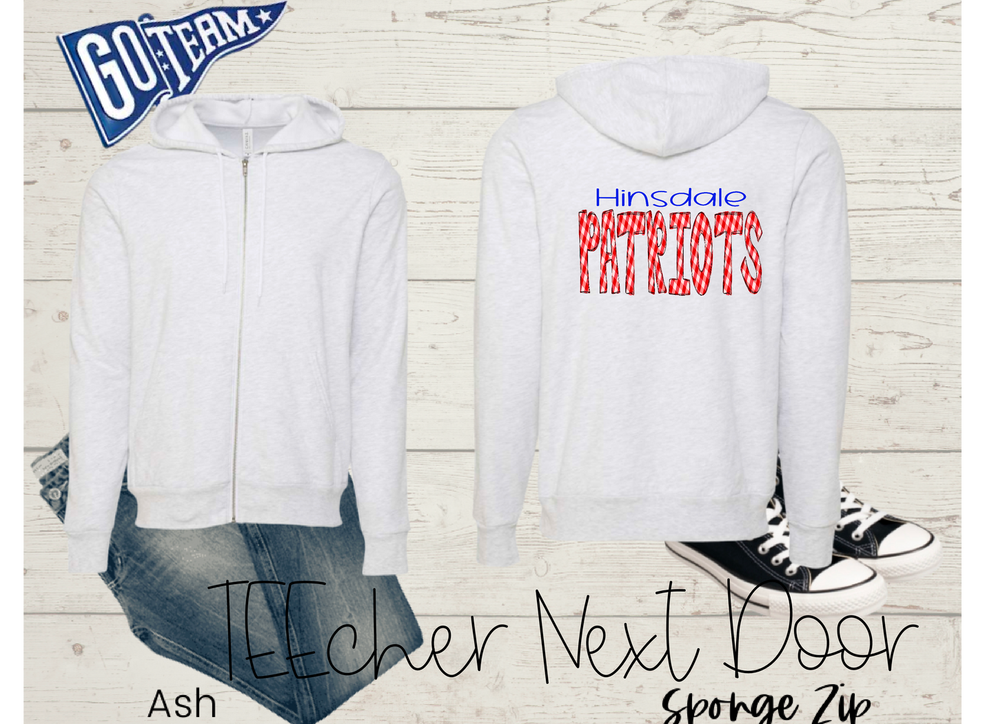 Hinsdale Patriots Plaid Mascot