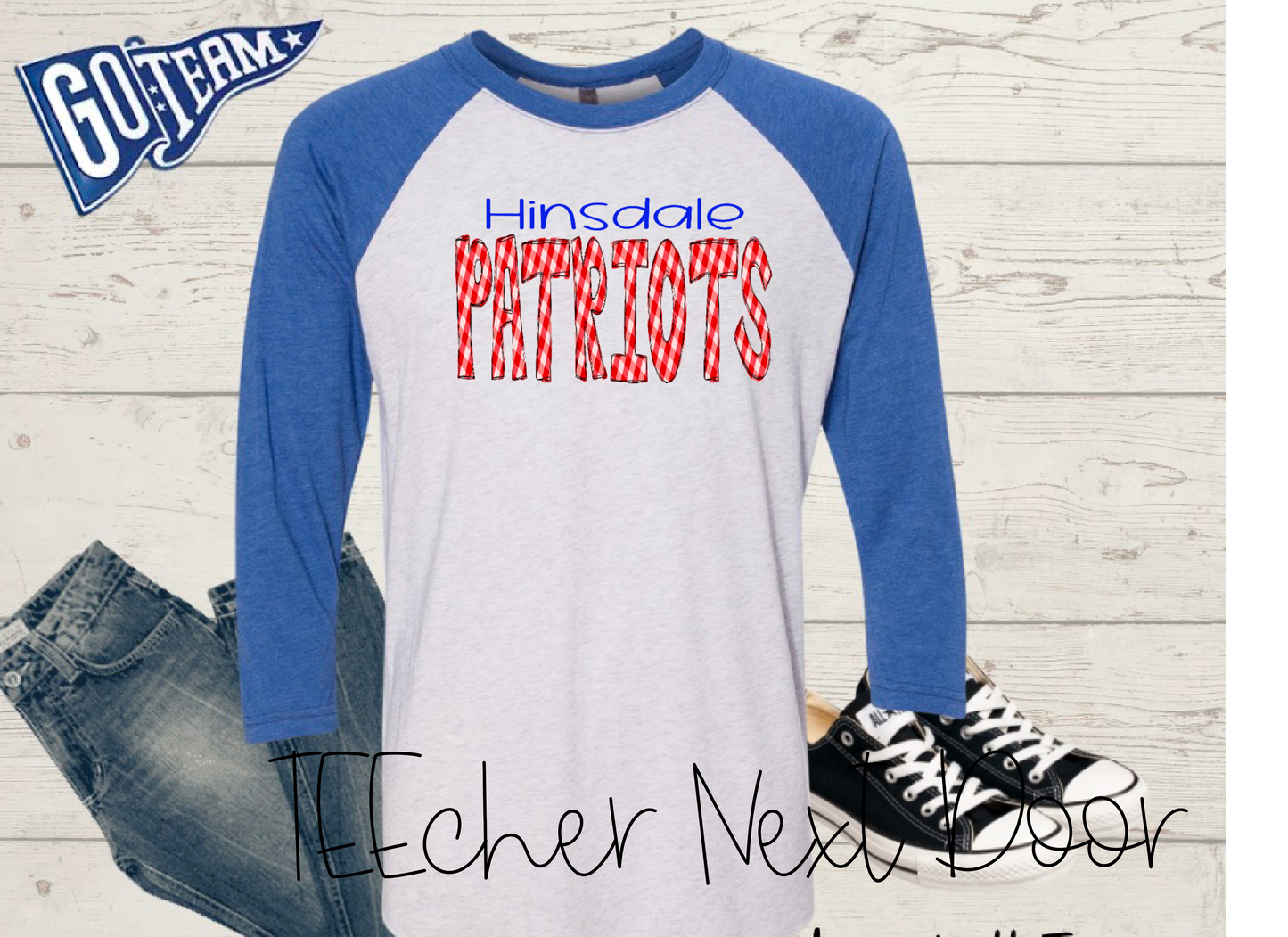 Hinsdale Patriots Plaid Mascot