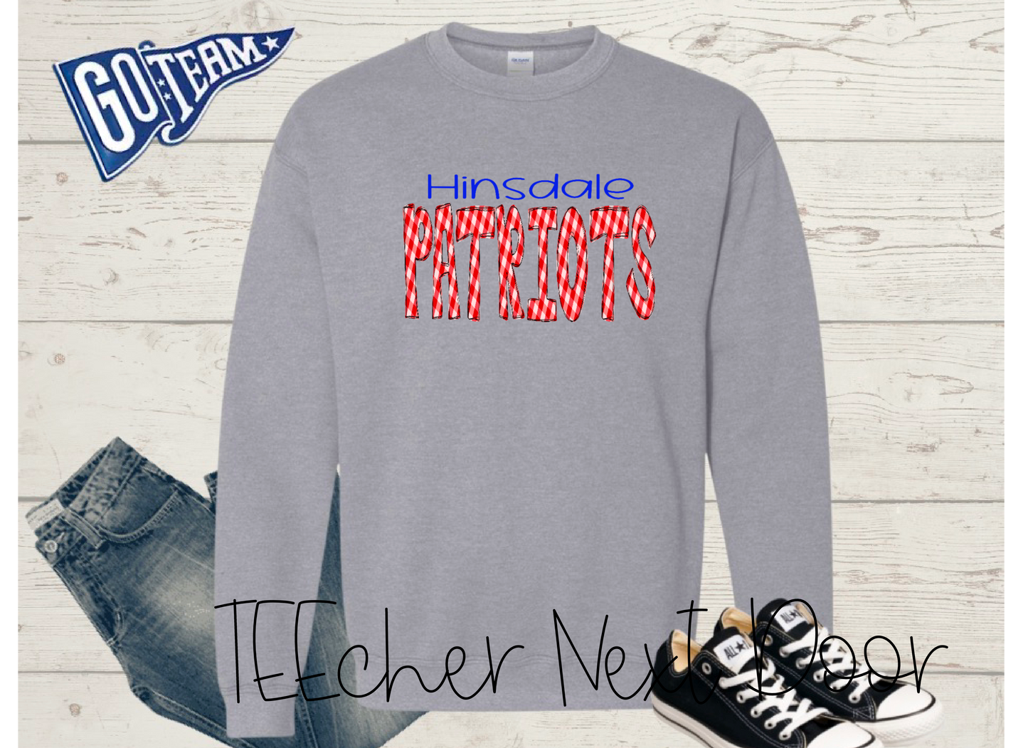 Hinsdale Patriots Plaid Mascot