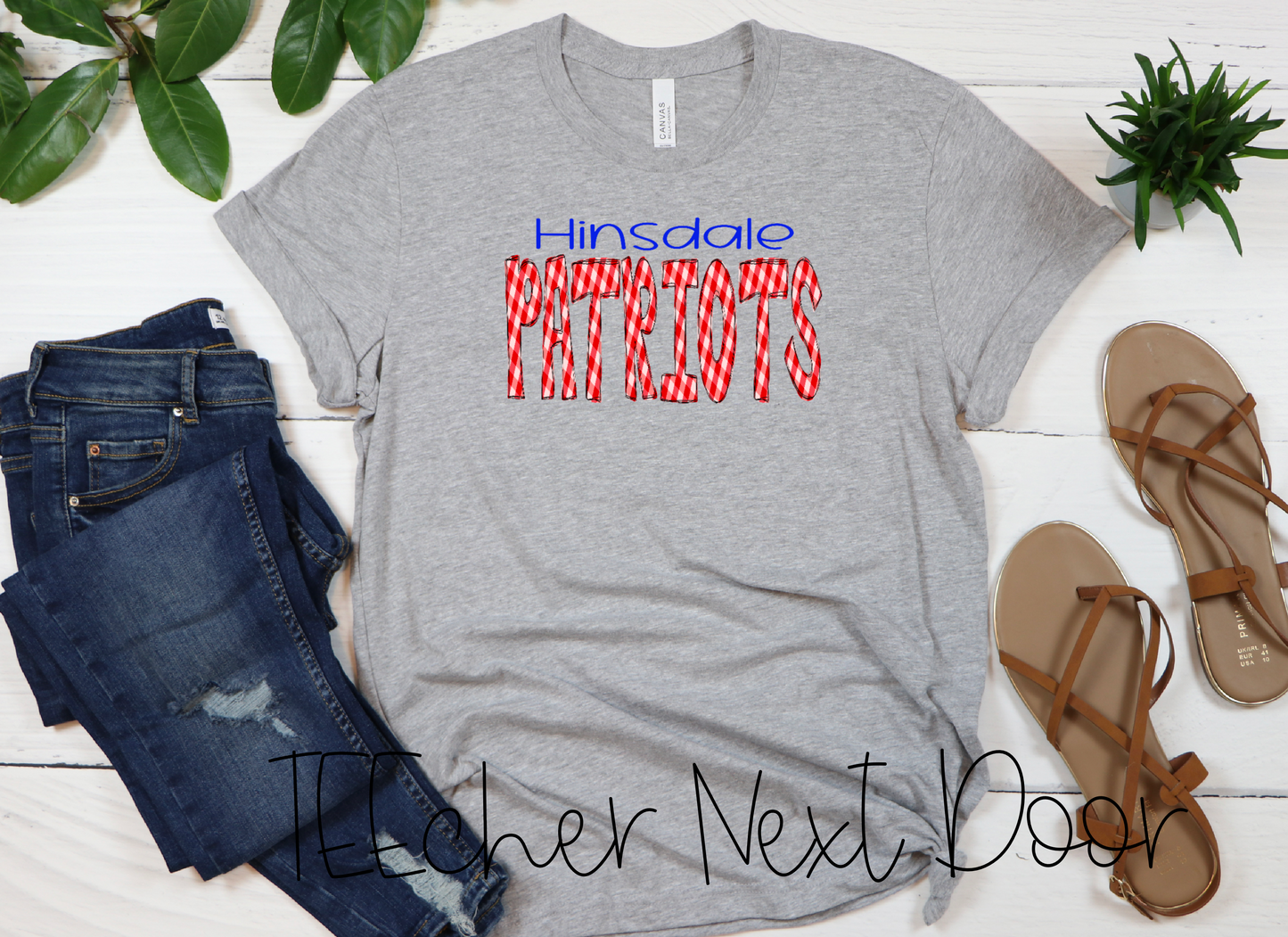 Hinsdale Patriots Plaid Mascot