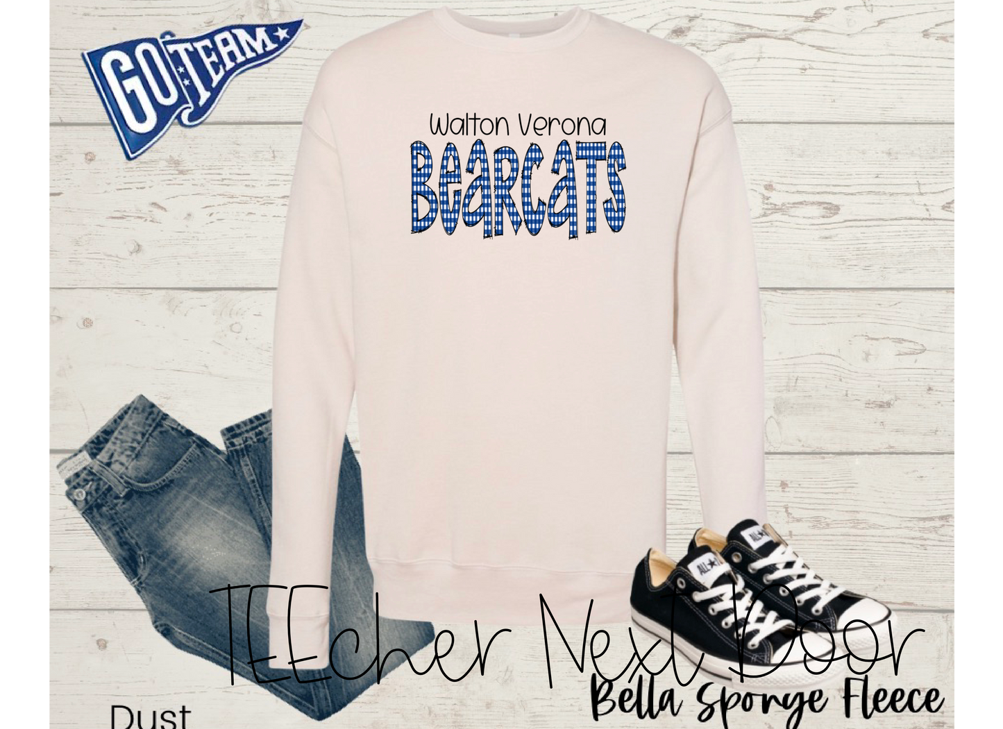 Walton Bearcats Plaid Mascot