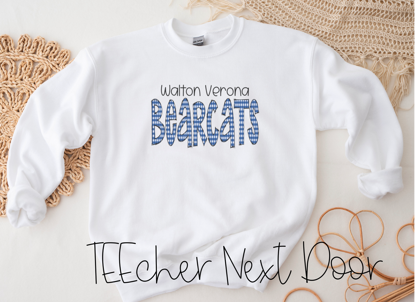 Walton Bearcats Plaid Mascot