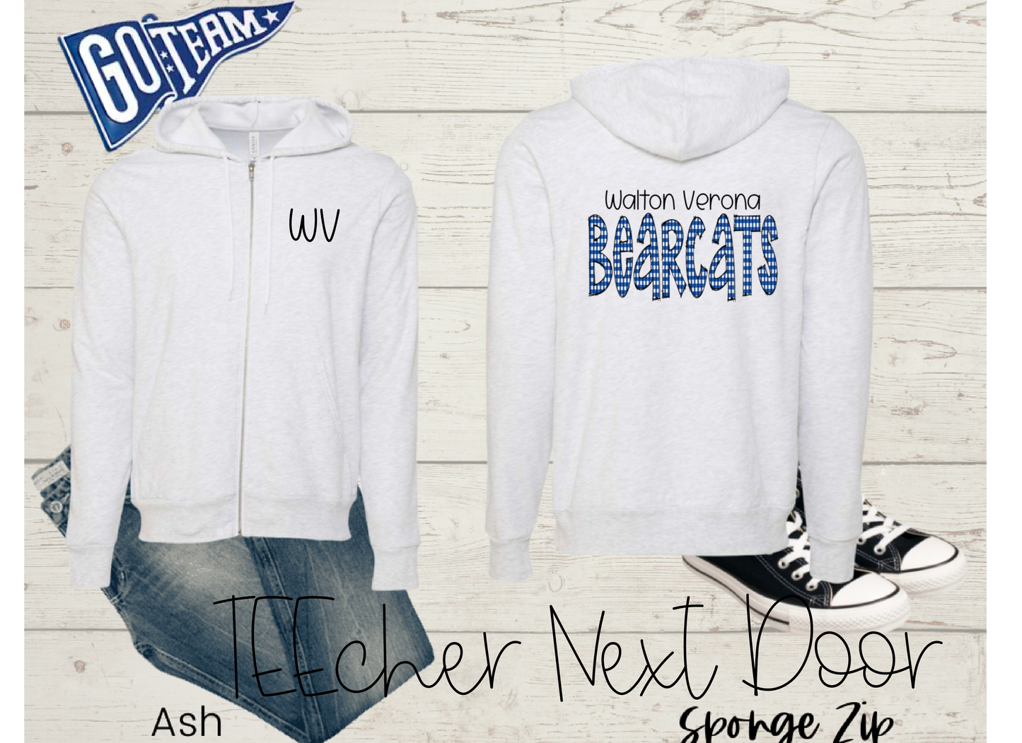 Walton Bearcats Plaid Mascot