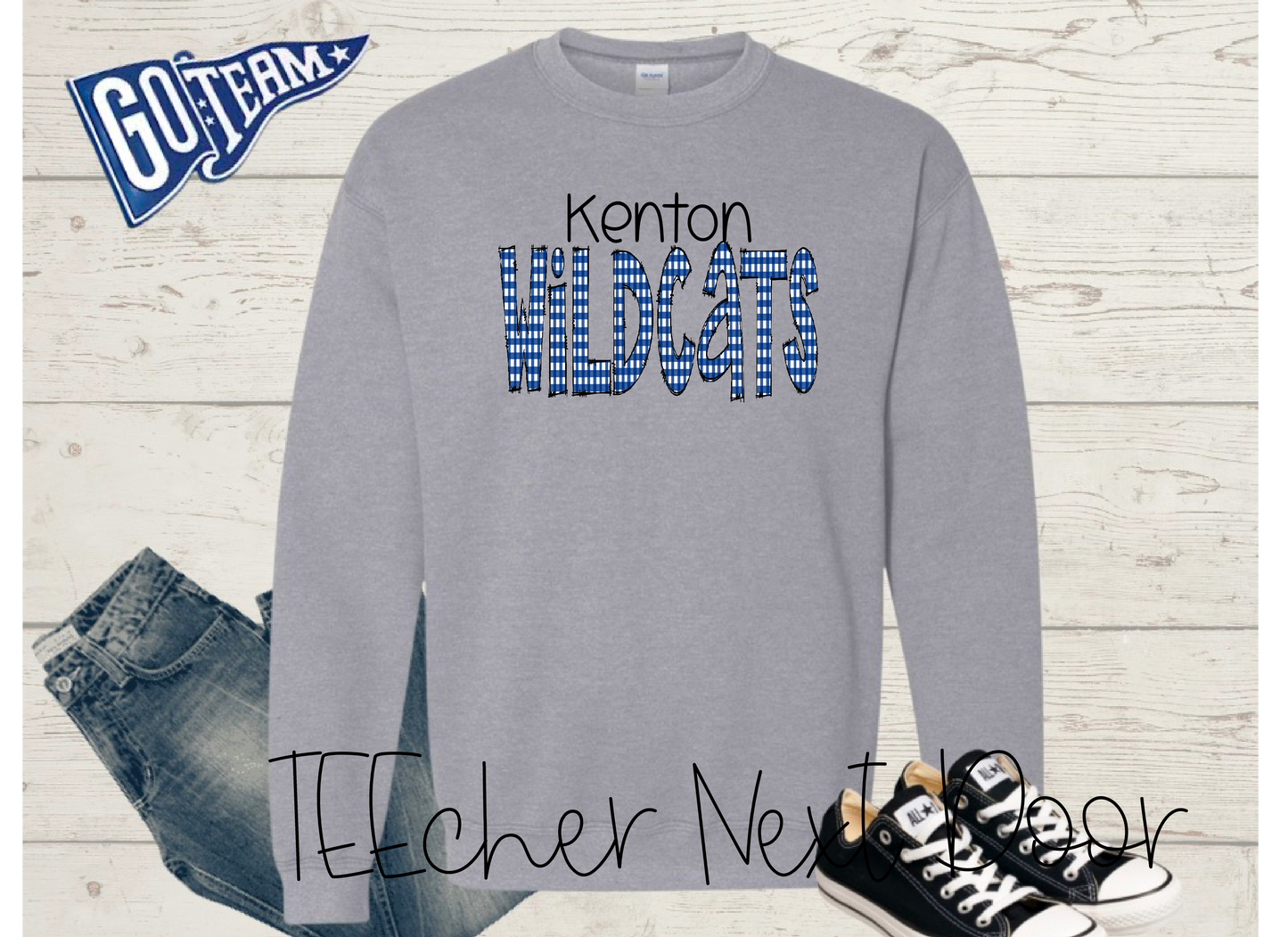 Kenton Wildcats Plaid Mascot
