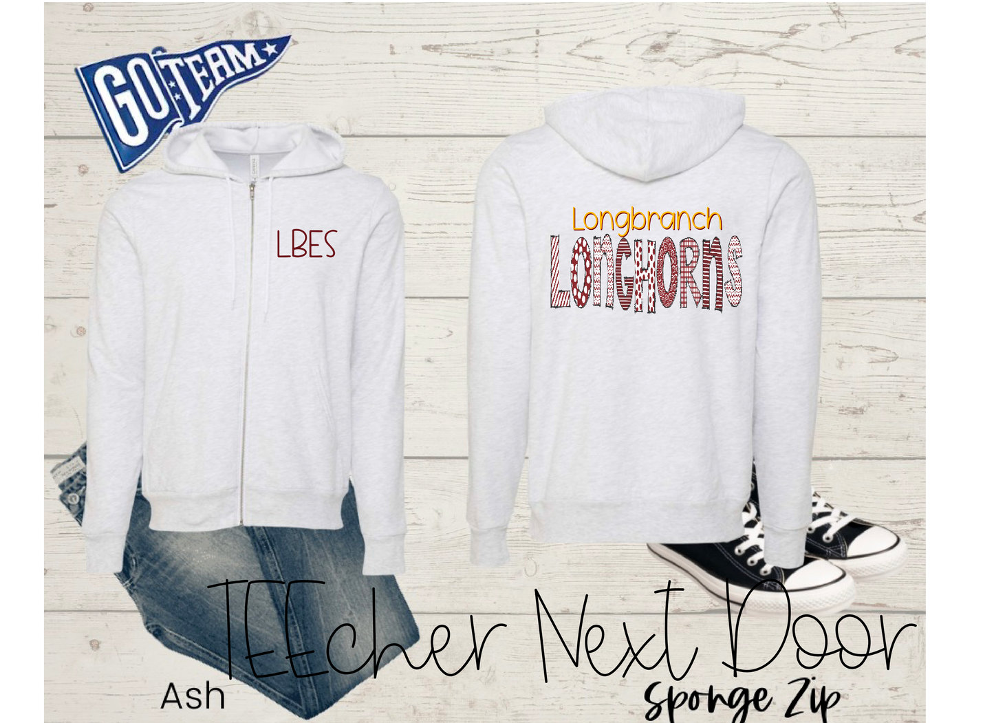 Longbranch Longhorns Plaid Mascot