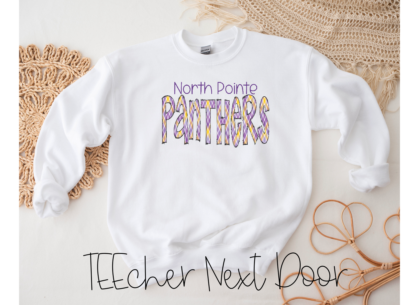 North Pointe Panthers Plaid Mascot