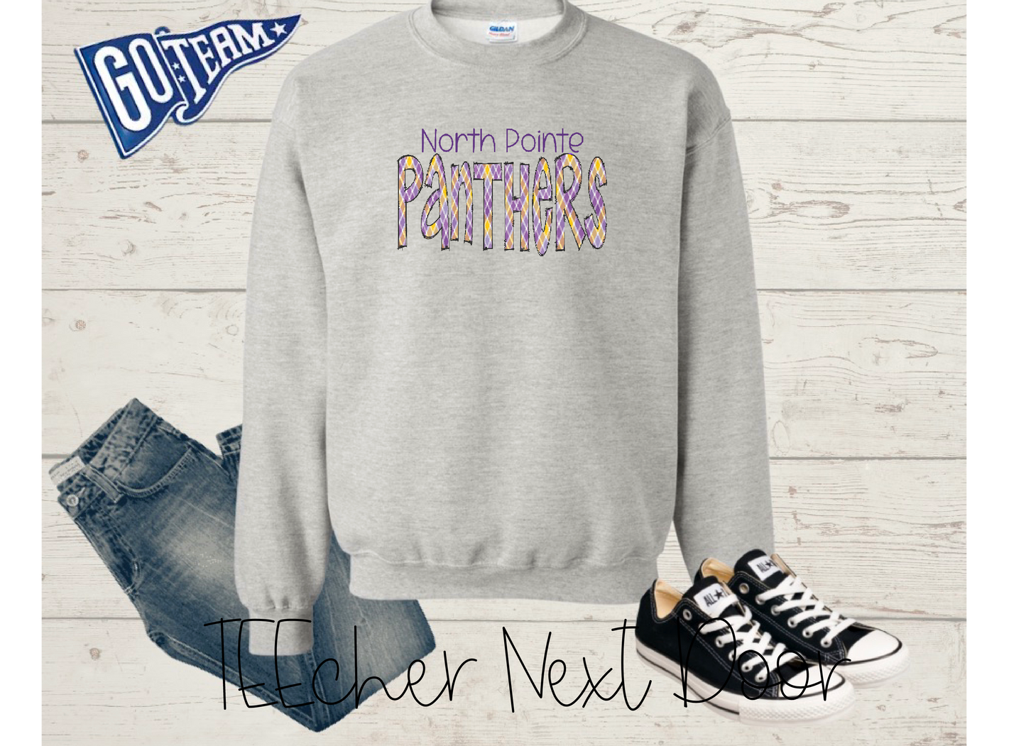 North Pointe Panthers Plaid Mascot