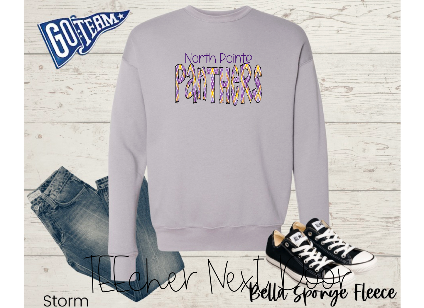 North Pointe Panthers Plaid Mascot