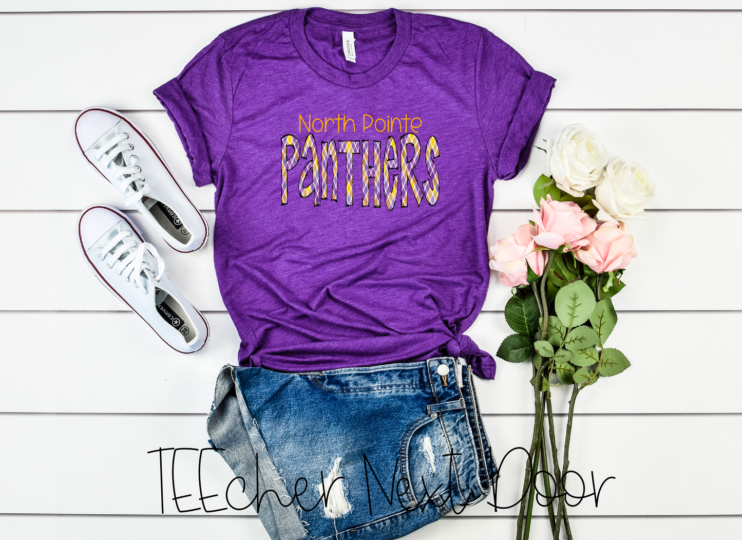 North Pointe Panthers Plaid Mascot