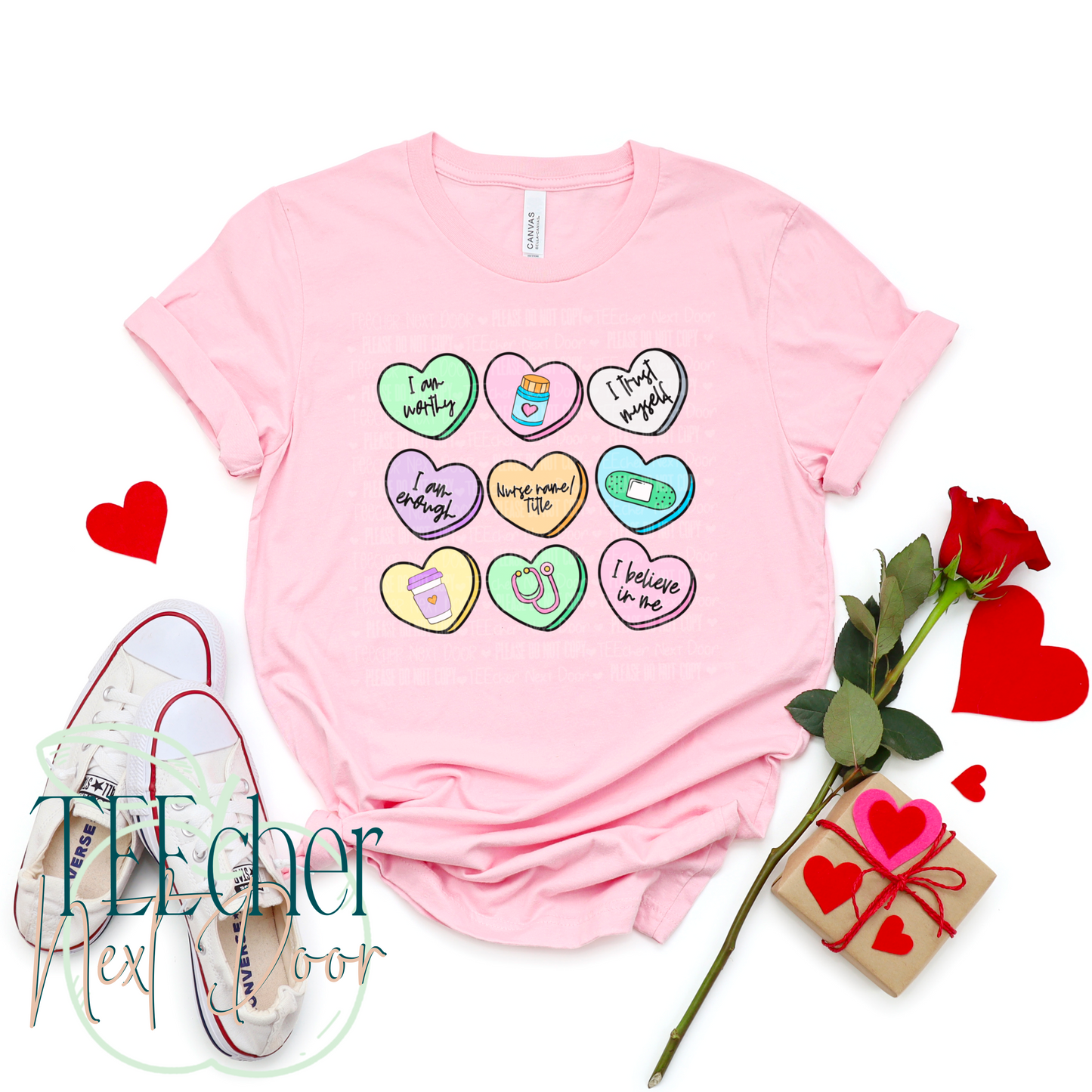 EXCLUSIVE- Custom Nurse Affirmation Hearts