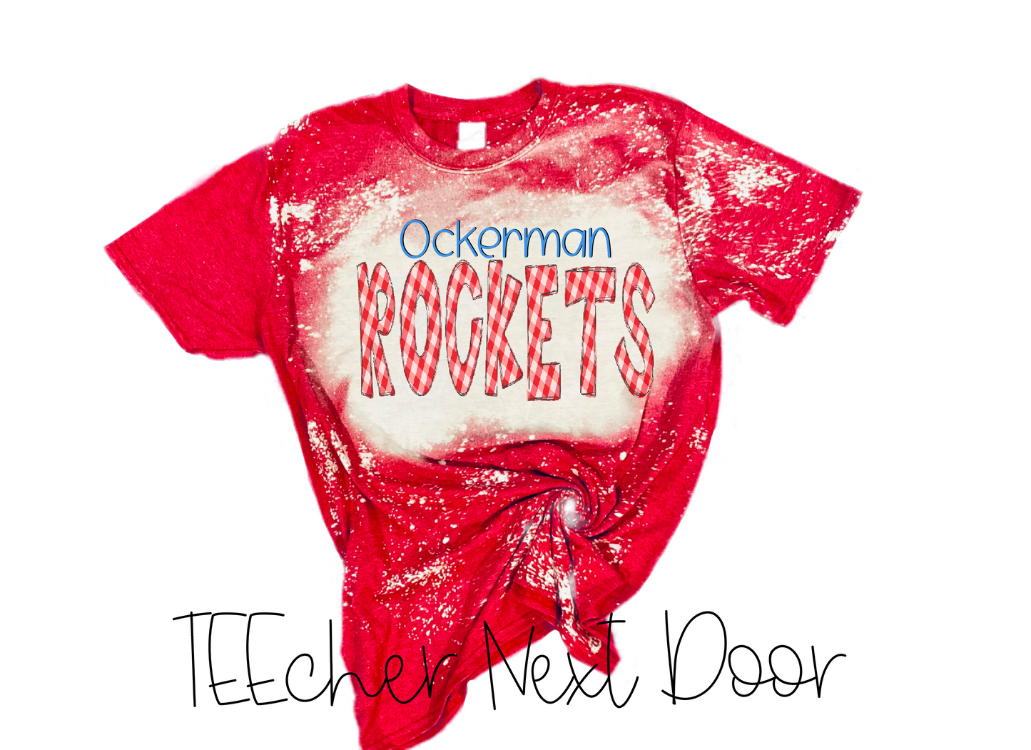 Ockerman Rockets Plaid Mascot