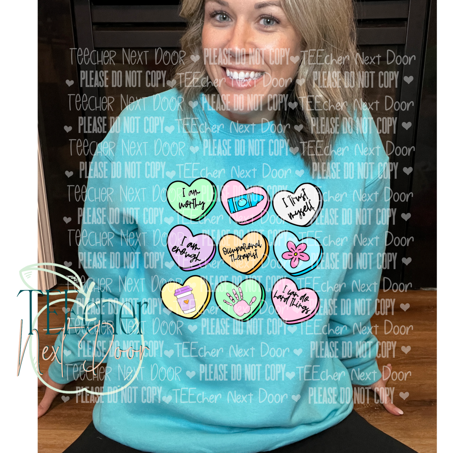 EXCLUSIVE- Custom Therapist Affirmation Hearts