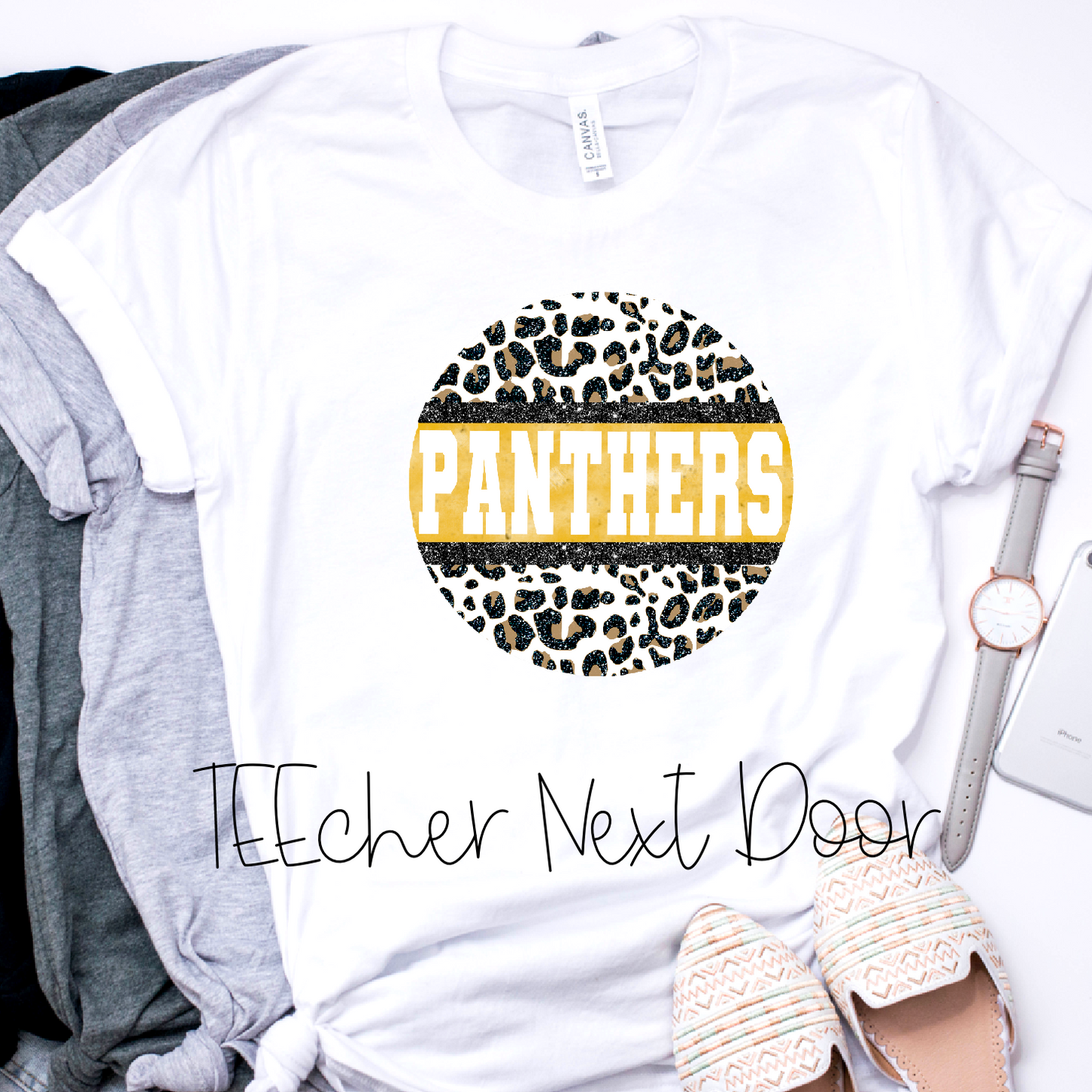 Panthers Sublimation Round Leopard