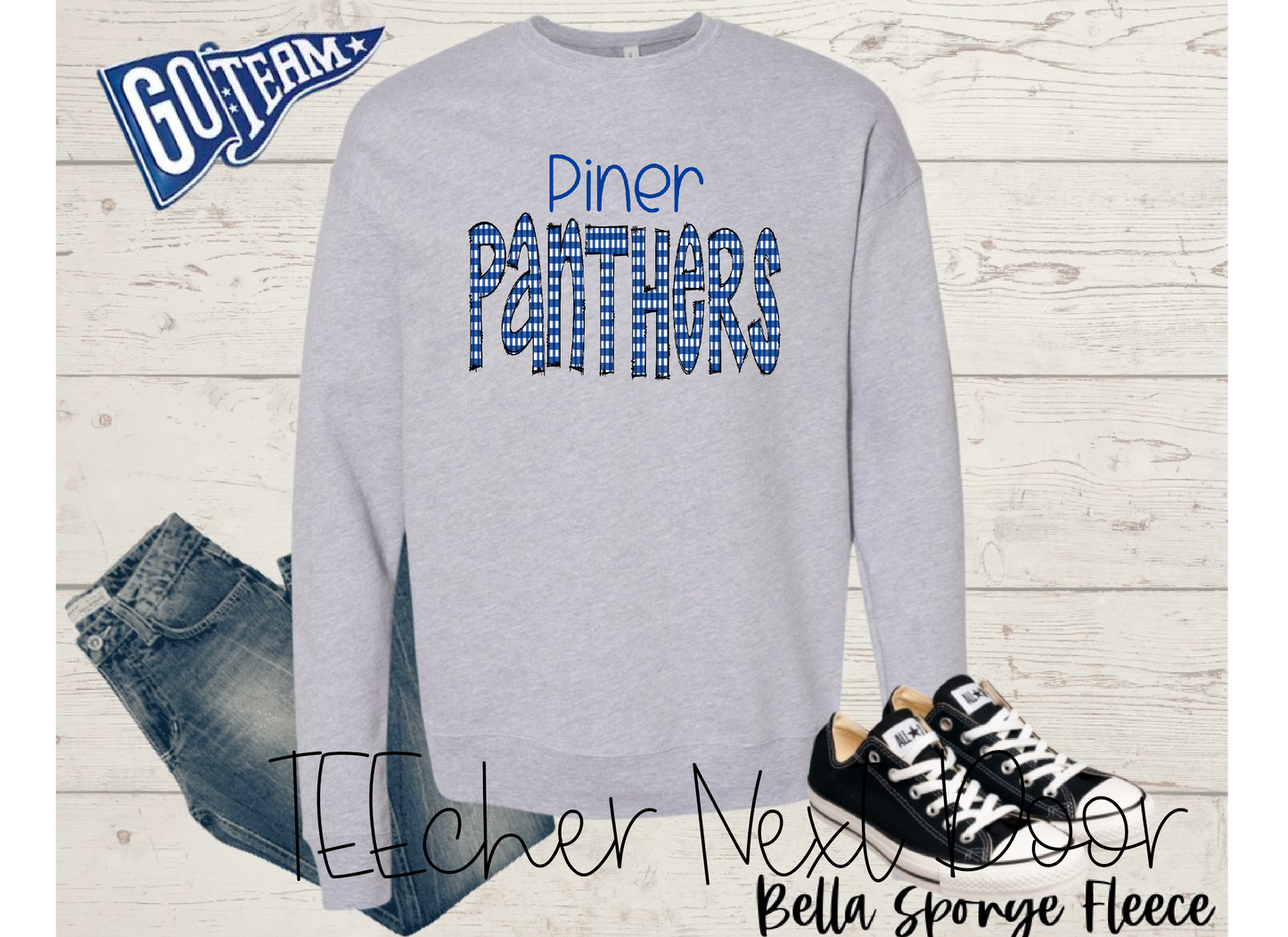 Piner Panthers Plaid Mascot