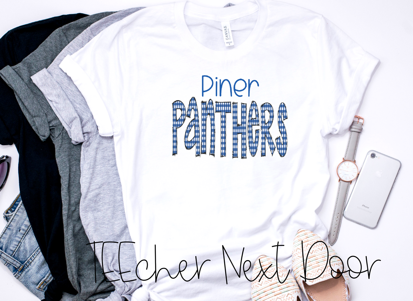 Piner Panthers Plaid Mascot