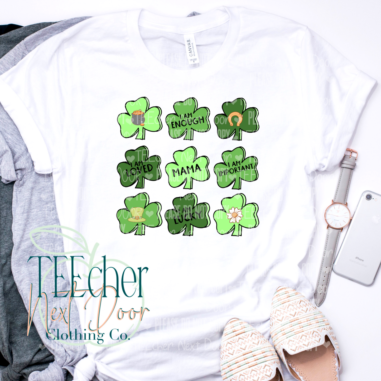 EXCLUSIVE Custom Affirmation Shamrocks