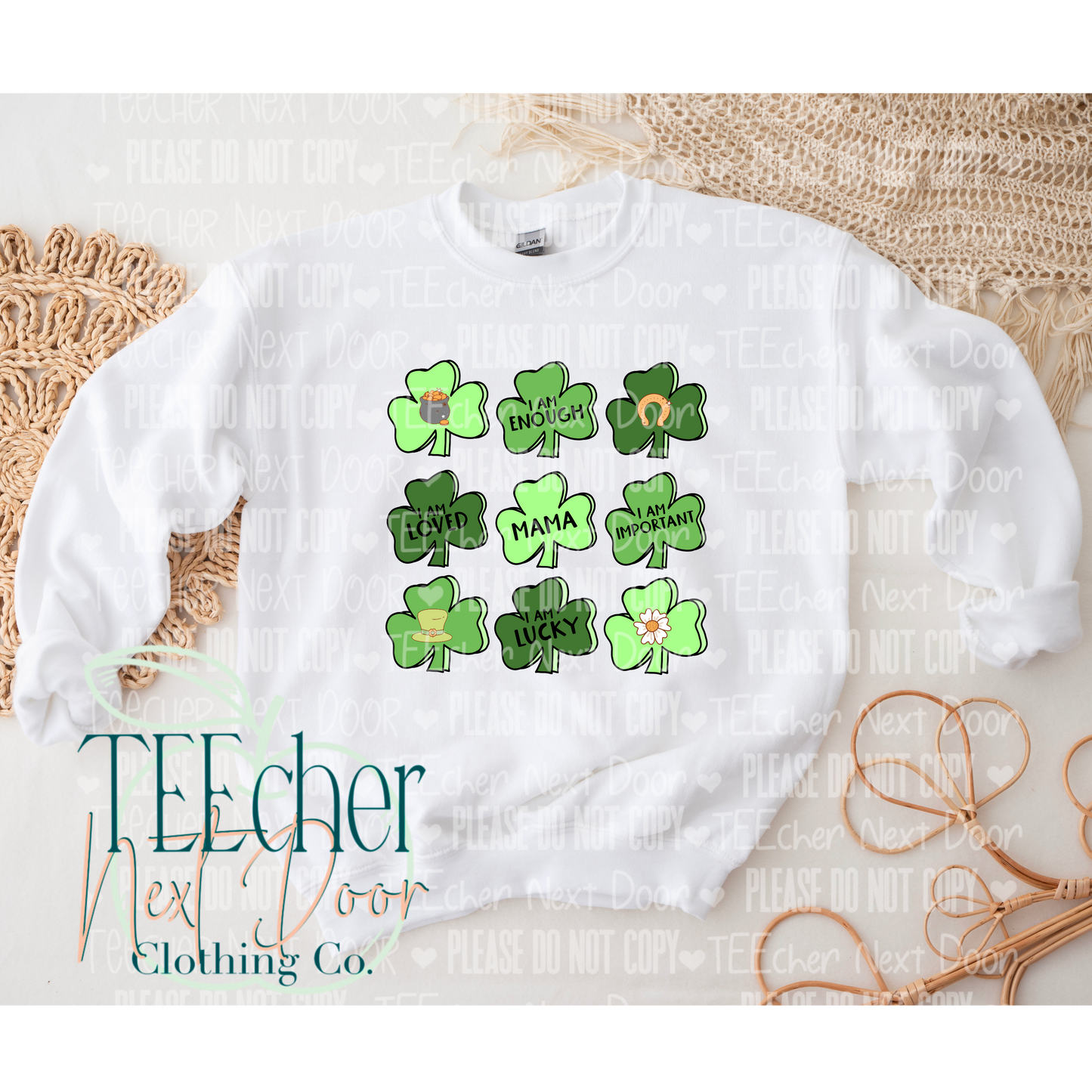 EXCLUSIVE Custom Affirmation Shamrocks