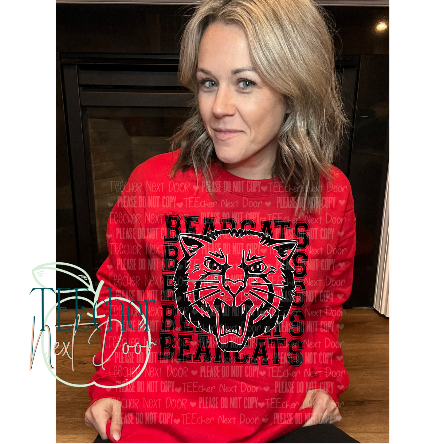 EXCLUSIVE Red Bearcat Breakthrough Crewneck