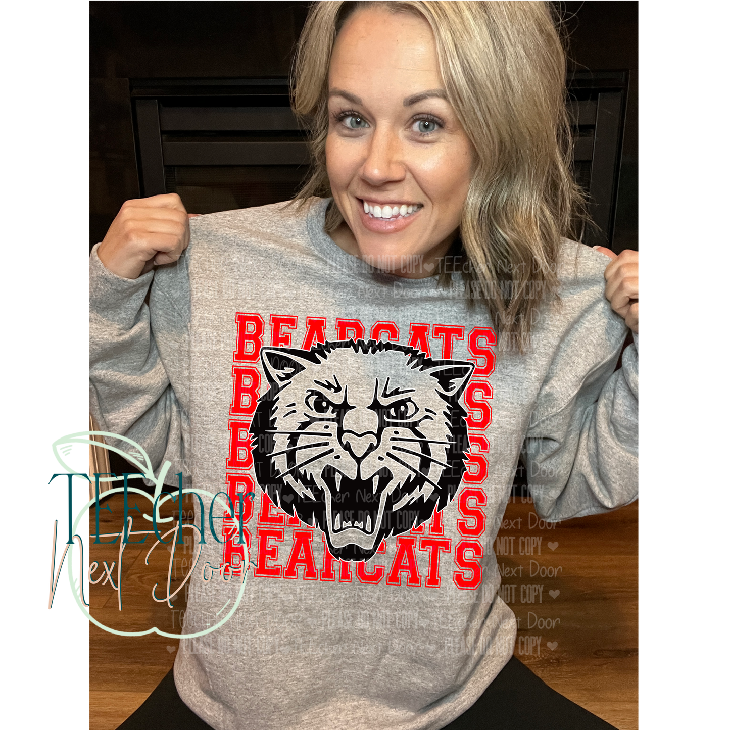 EXCLUSIVE Red Bearcat Breakthrough Crewneck
