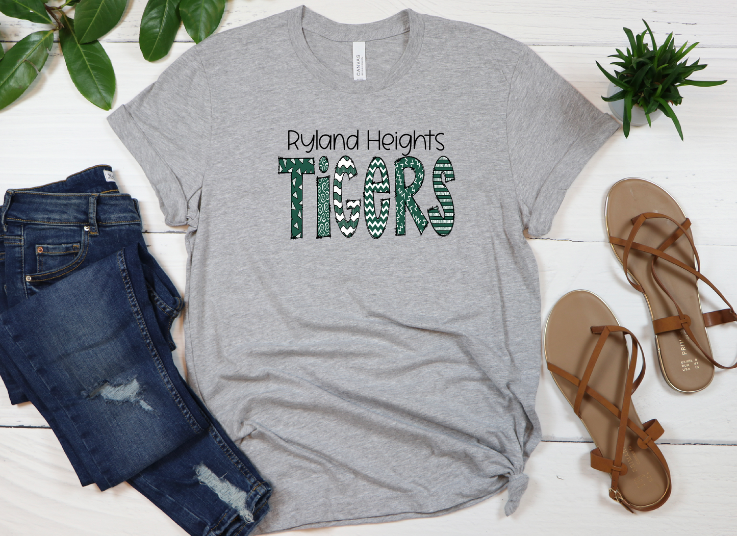 Ryland Tigers Plaid Mascot