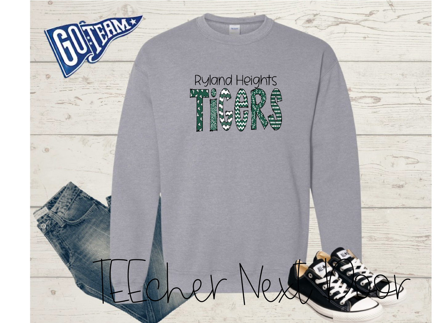 Ryland Tigers Plaid Mascot