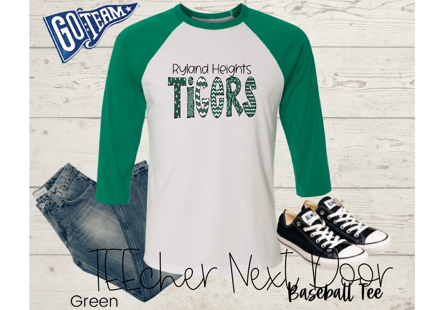 Ryland Tigers Plaid Mascot