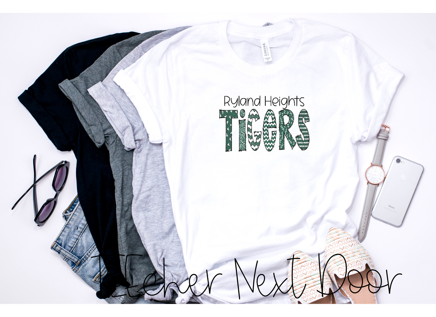 Ryland Tigers Plaid Mascot
