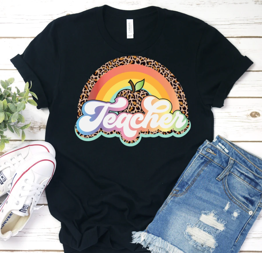 Rainbow Leopard Tees