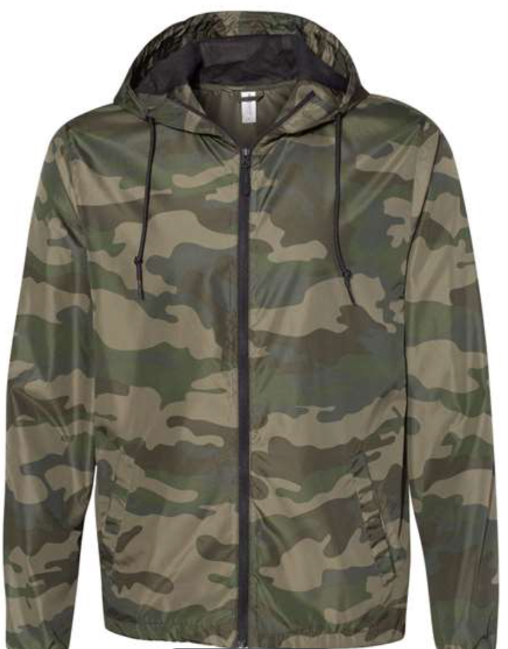 Monogrammed Full Zip Windbreaker