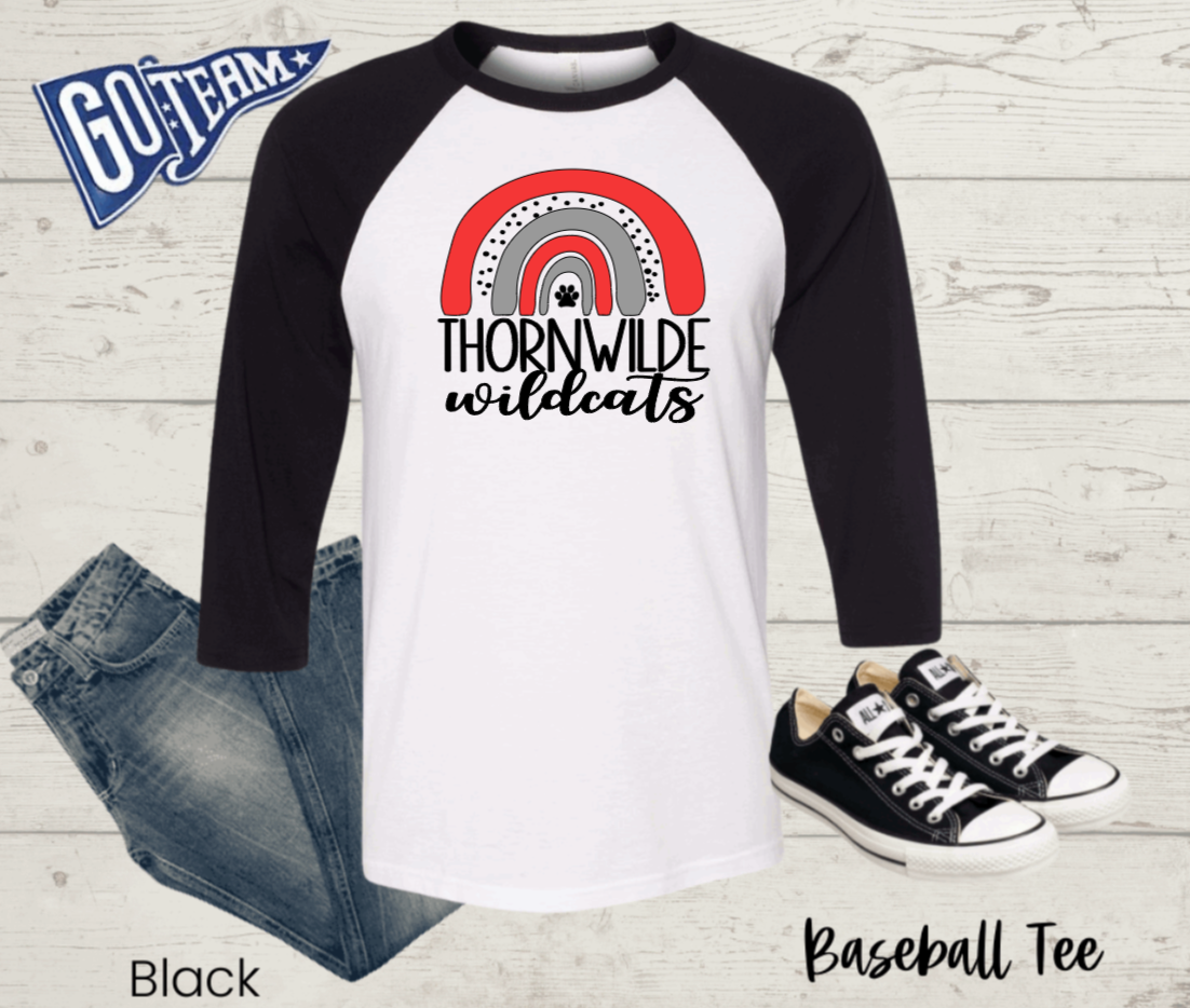 Thornwilde Wildcats Rainbow TEEcher Next Door Clothing Co.