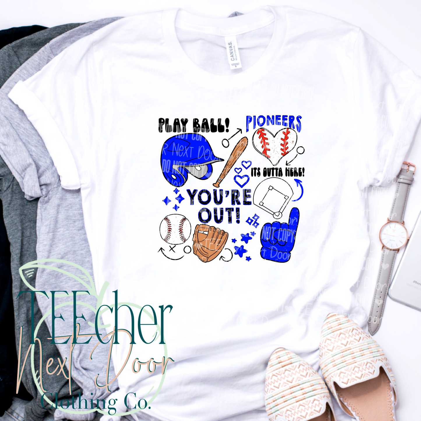 EXCLUSIVE Pioneers Baseball Collage Tee