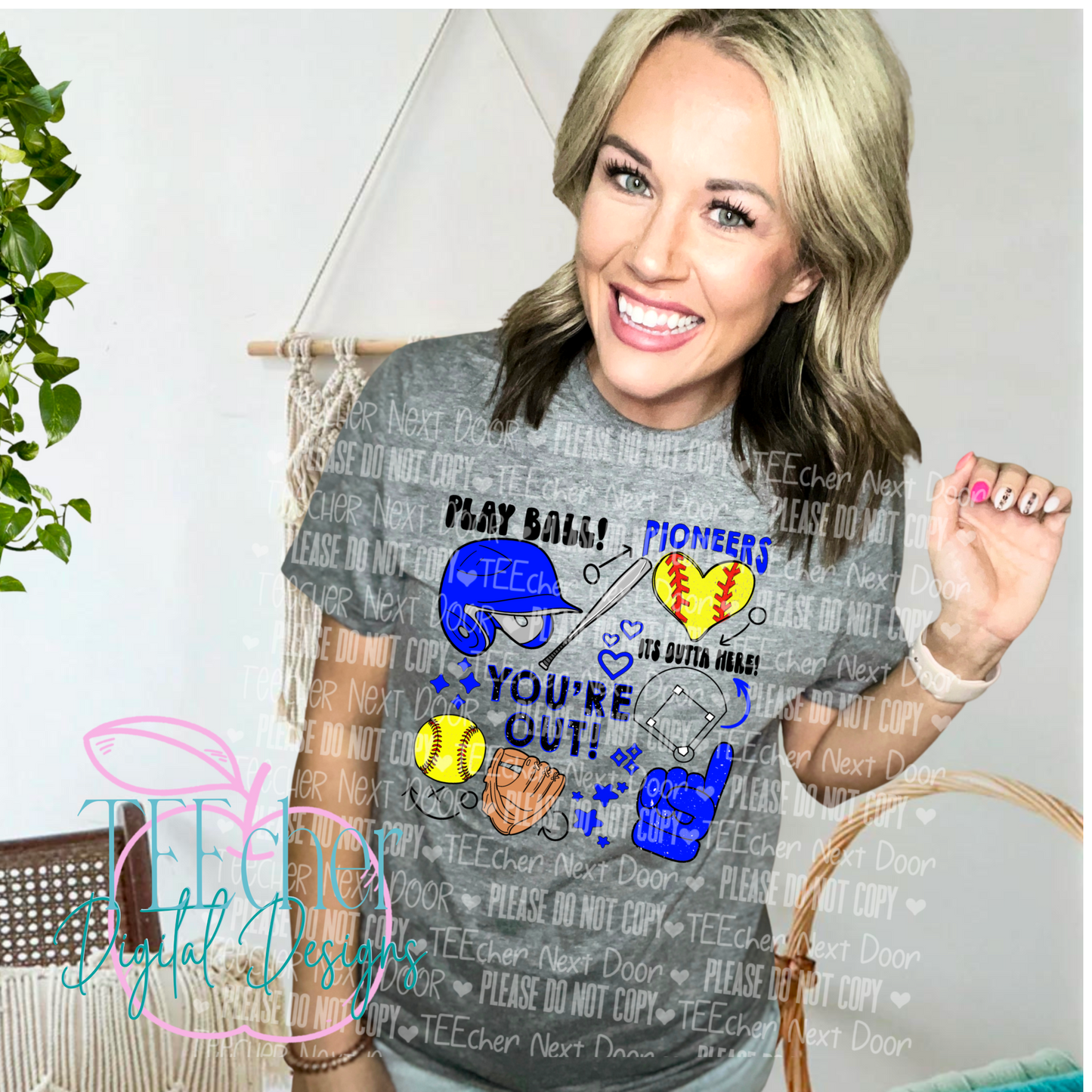 EXCLUSIVE Pioneers Softball Collage Tee