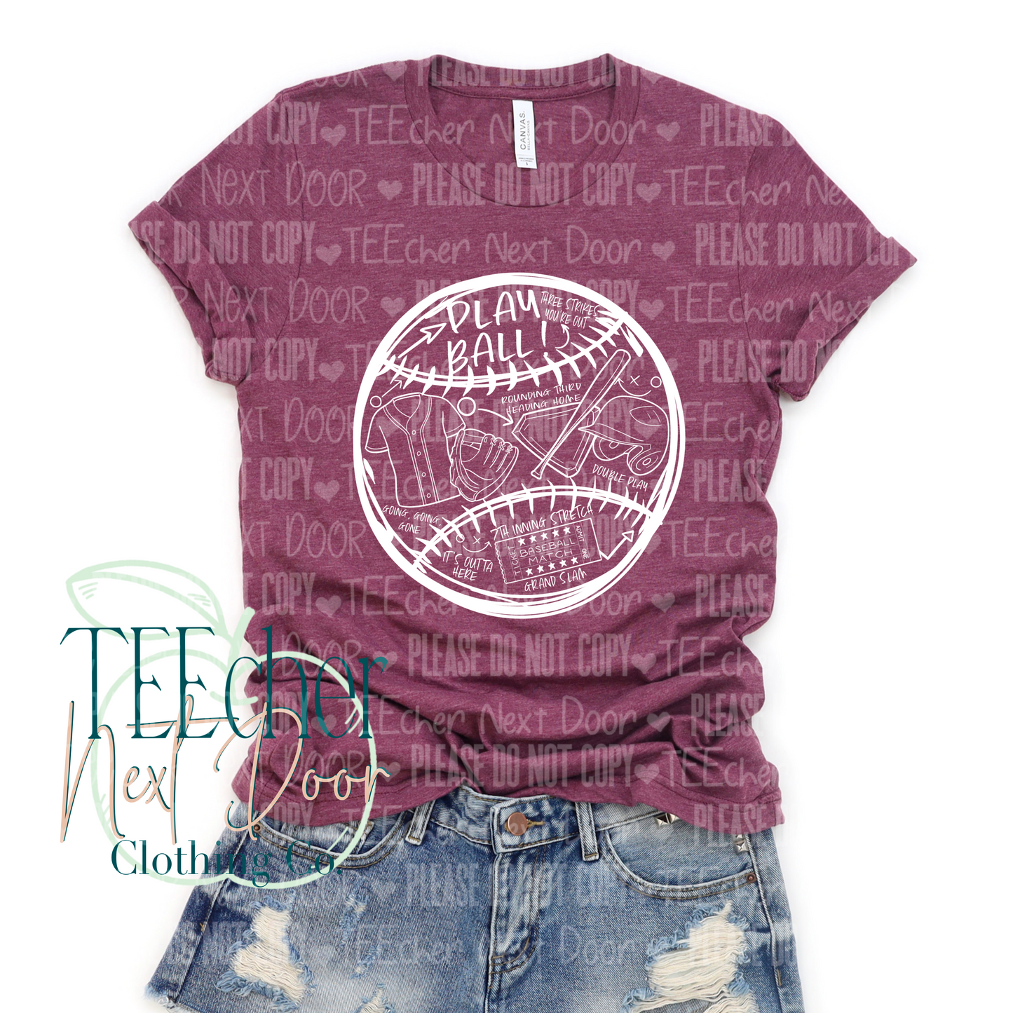 EXCLUSIVE Play Ball Sketch Collage