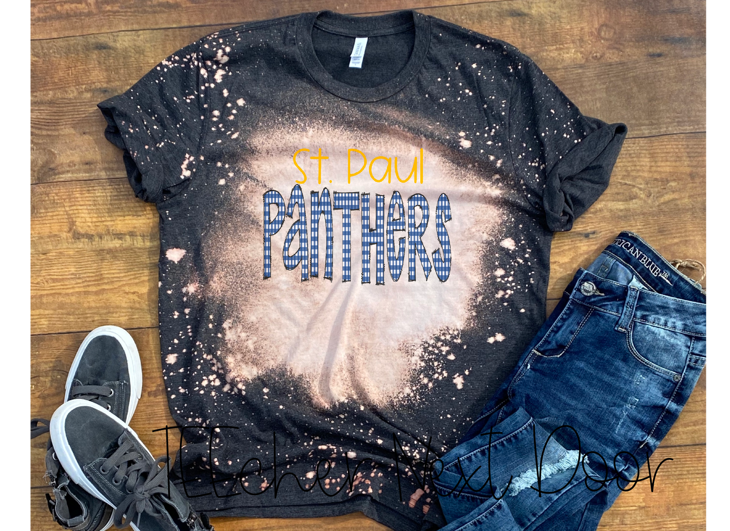 St. Paul Panthers Plaid Mascot