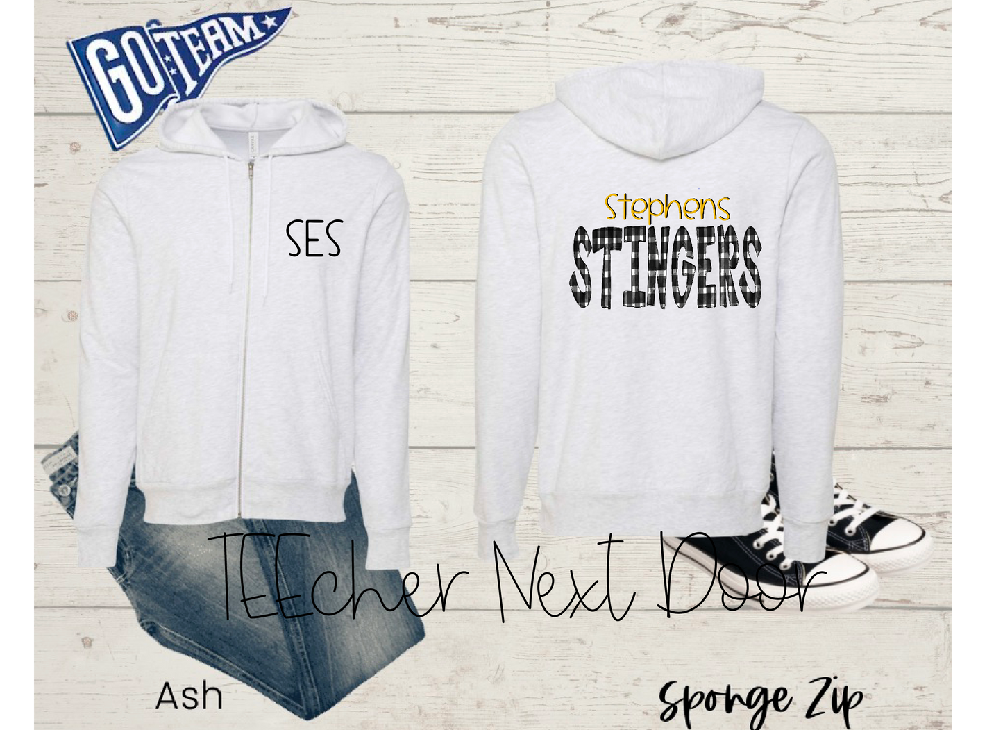 Stephens Stingers Plaid Mascot