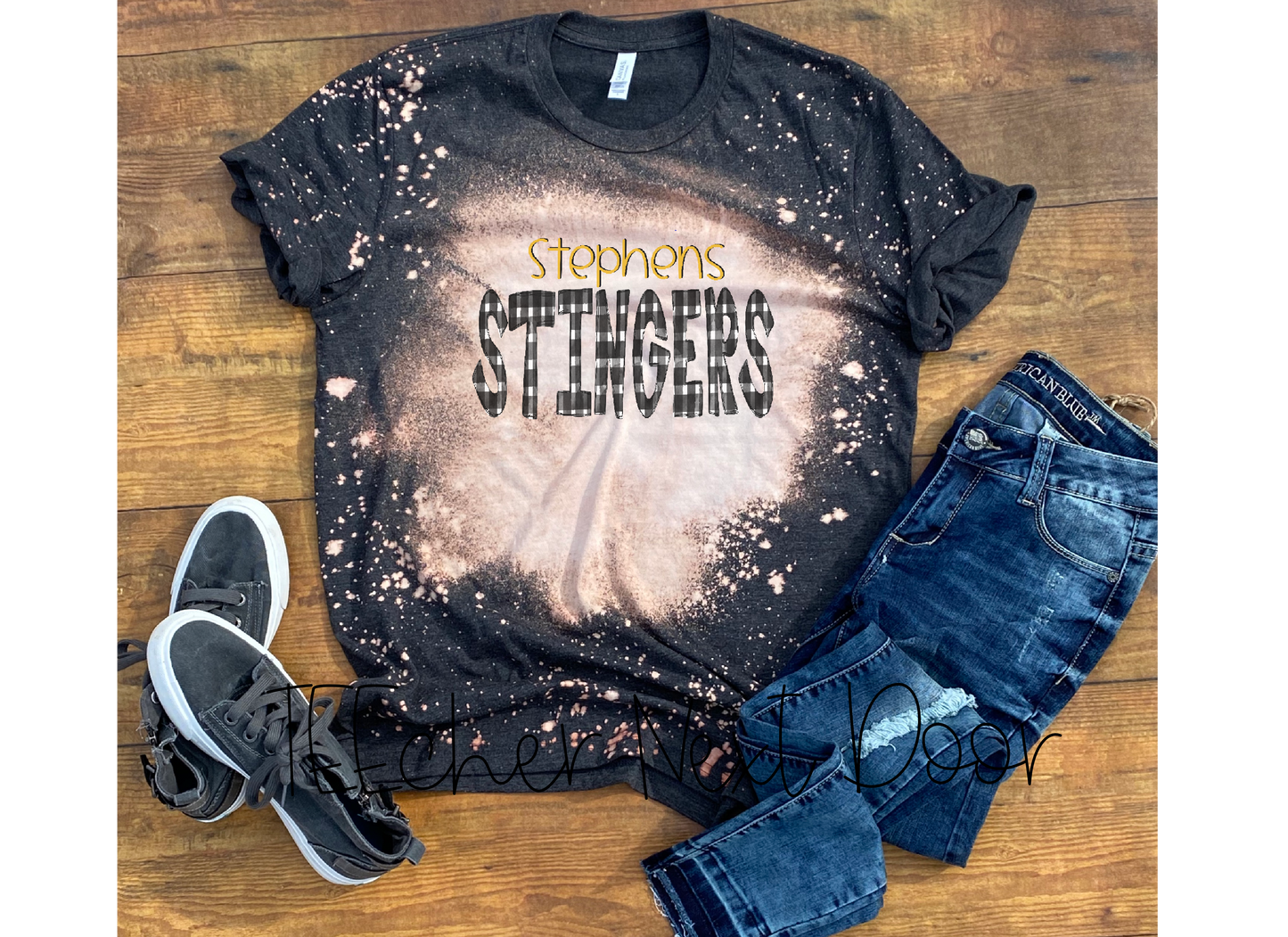 Stephens Stingers Plaid Mascot