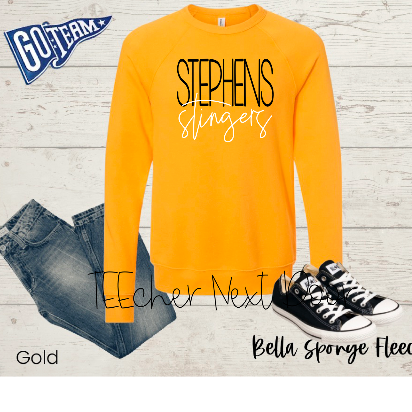 Stephens Stingers Printed Script