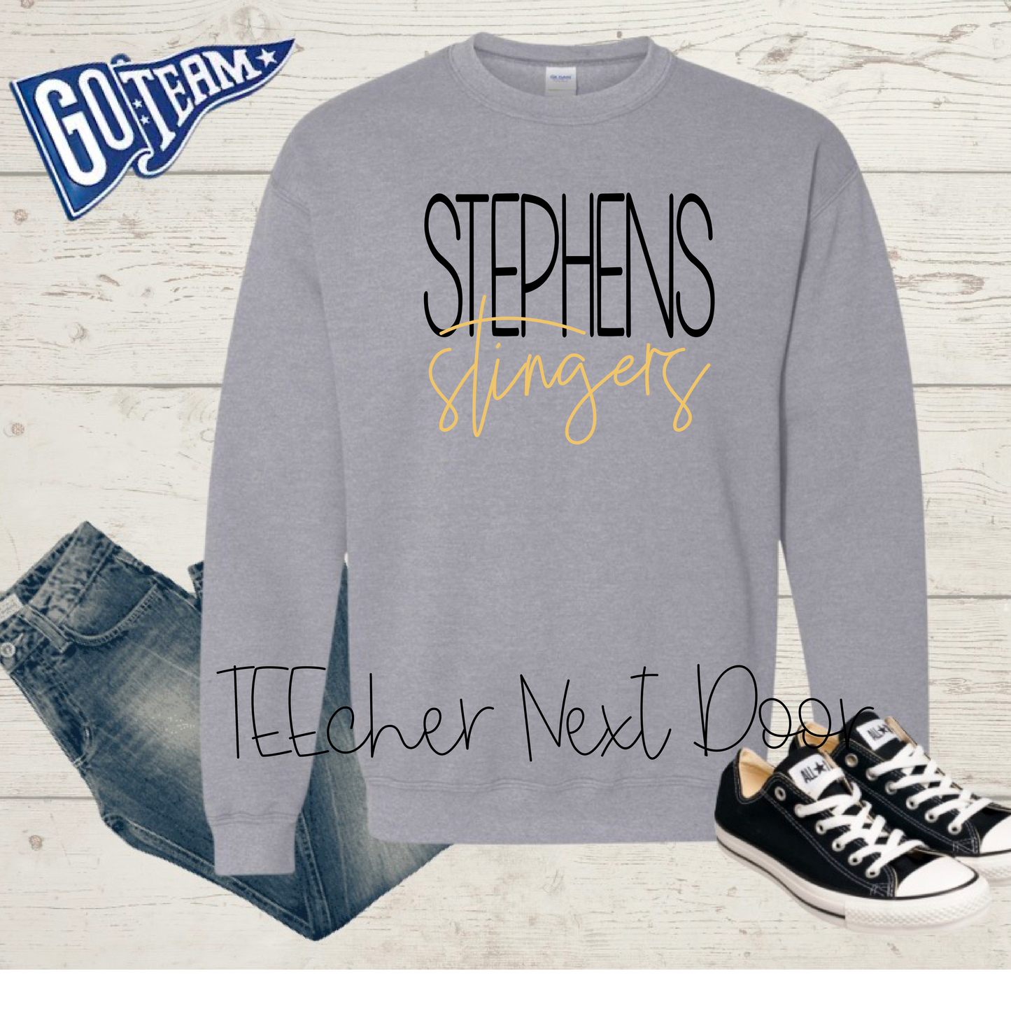 Stephens Stingers Printed Script