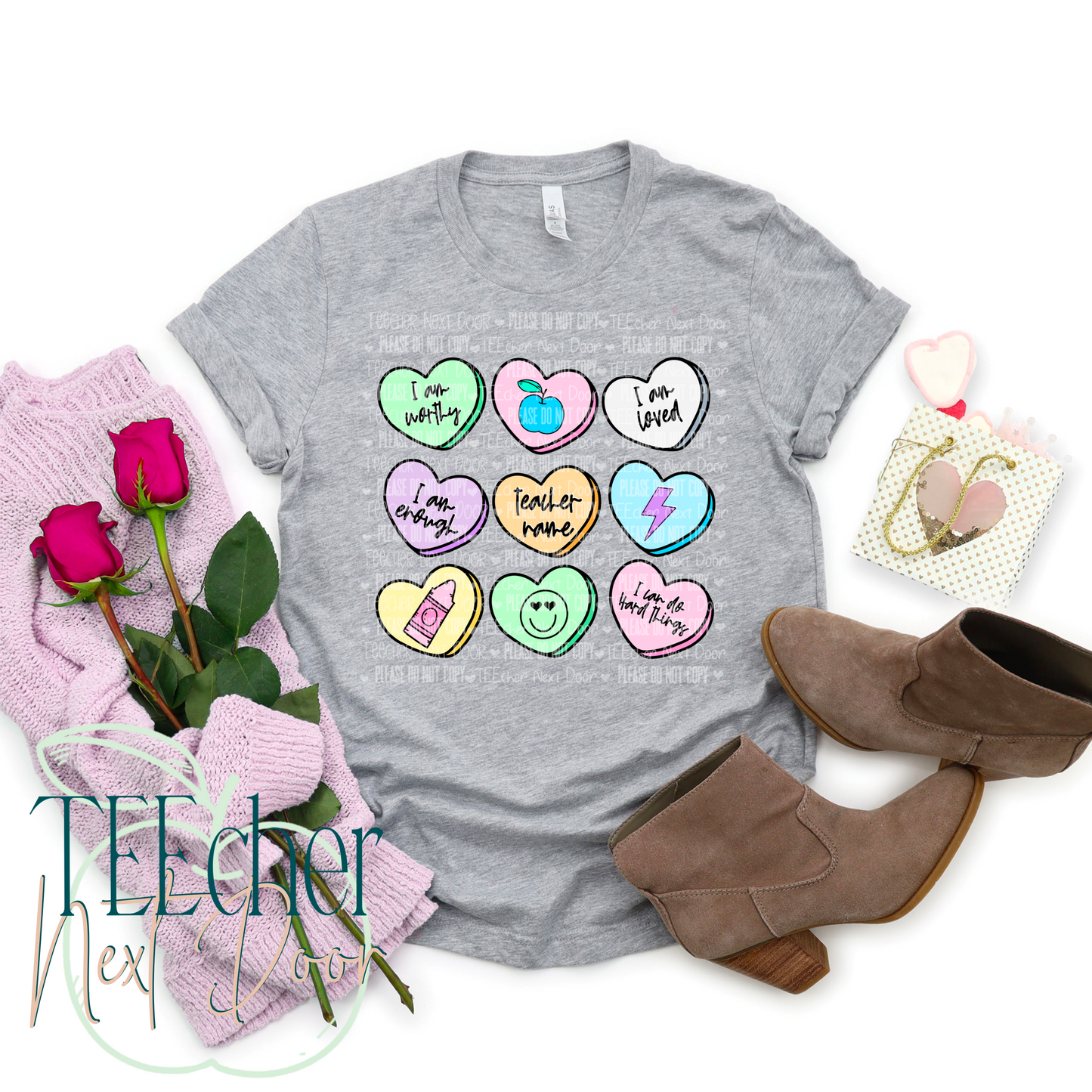 EXCLUSIVE- Teacher Affirmation Hearts