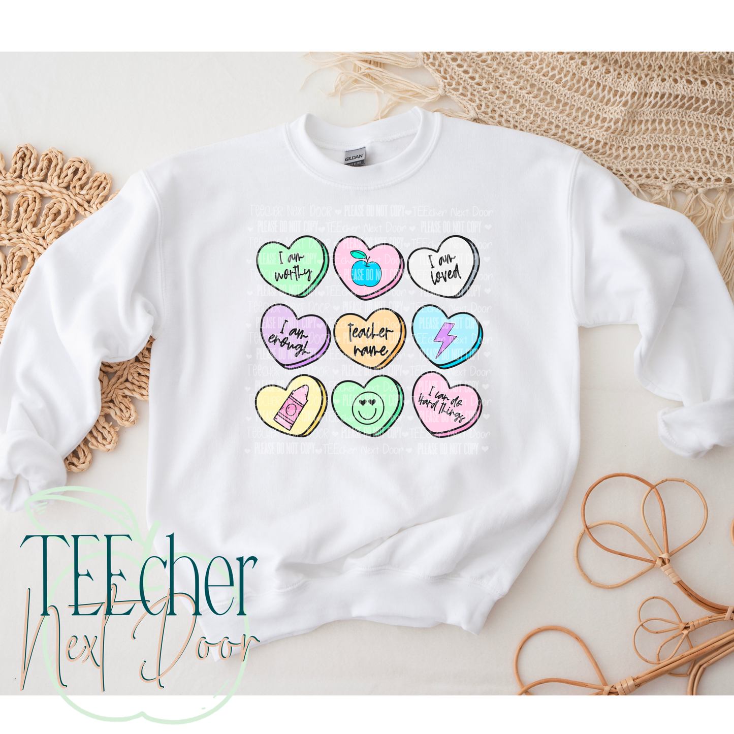 EXCLUSIVE- Teacher Affirmation Hearts