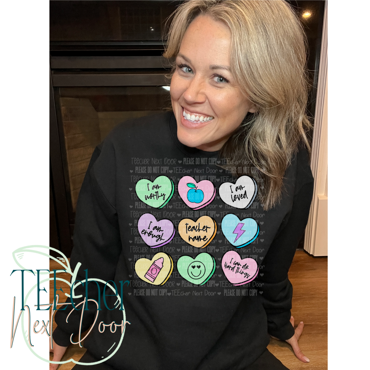 EXCLUSIVE- Teacher Affirmation Hearts