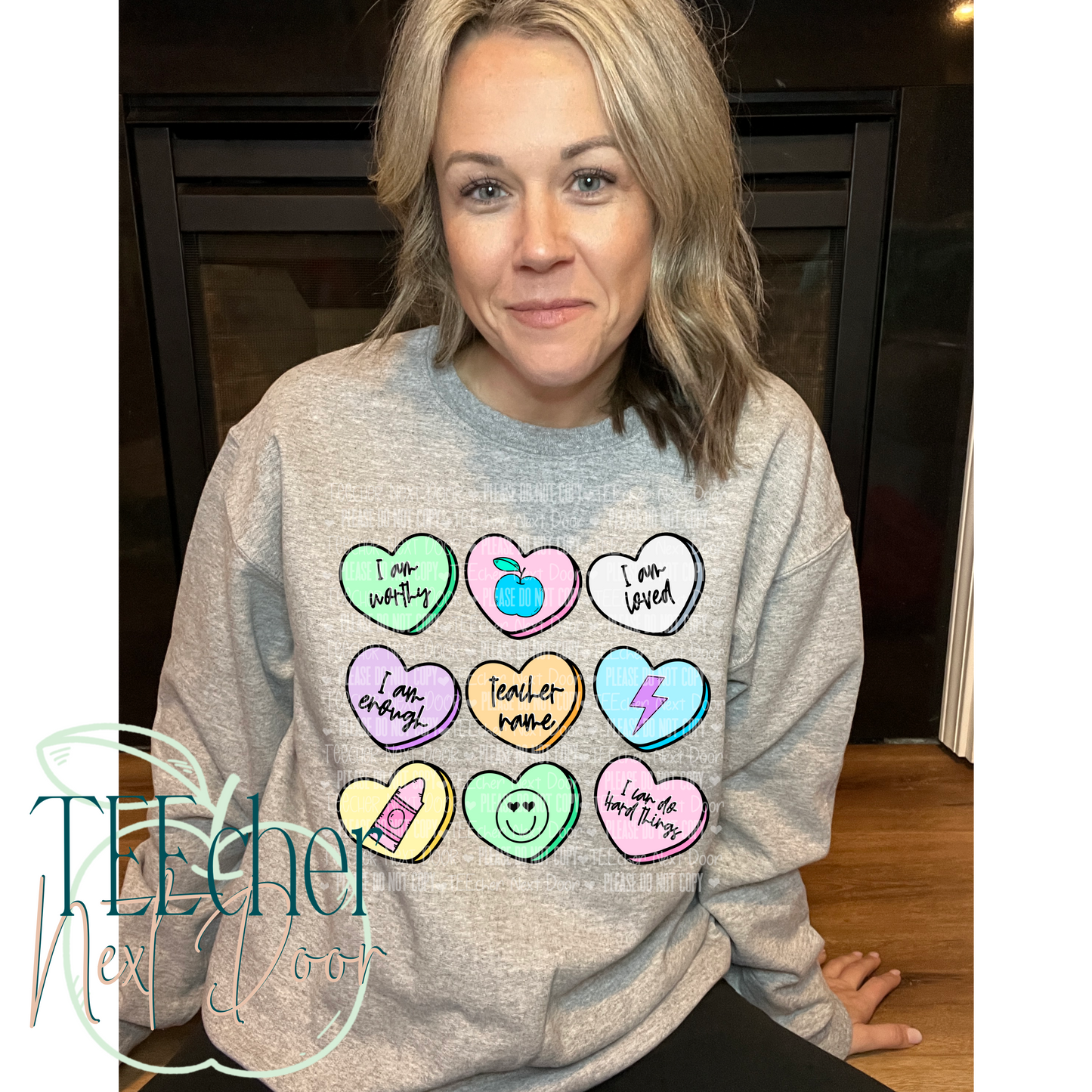 EXCLUSIVE- Teacher Affirmation Hearts