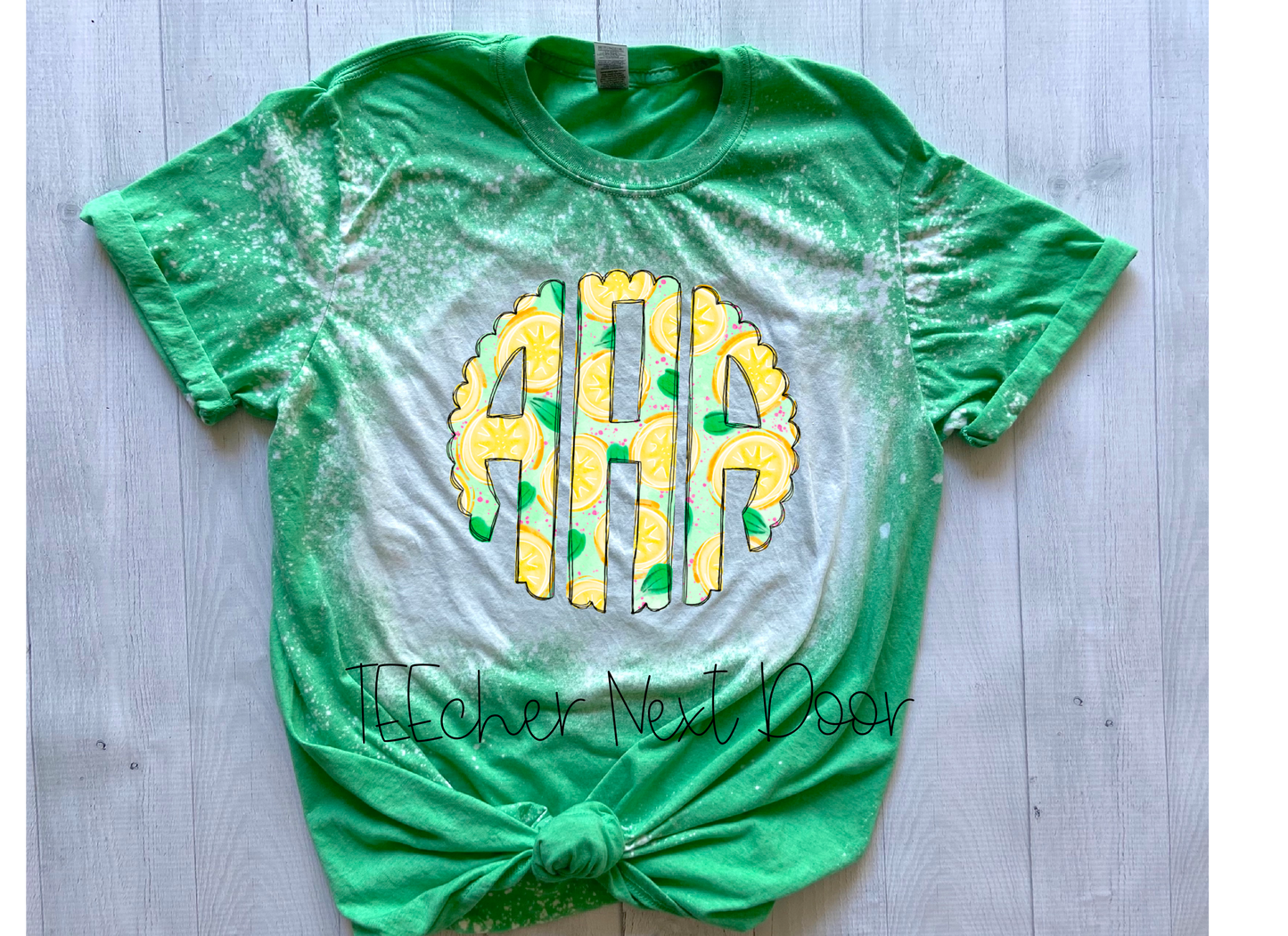 Summer Lemon Monogram Tee
