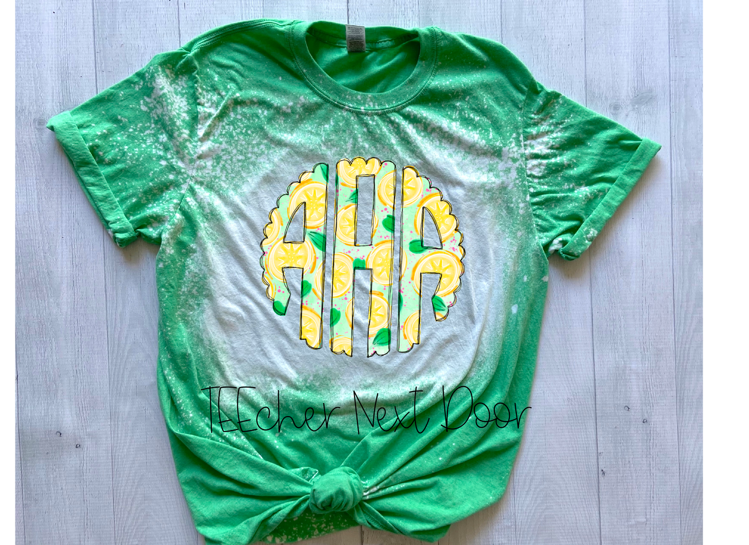 Summer Lemon Monogram Tee