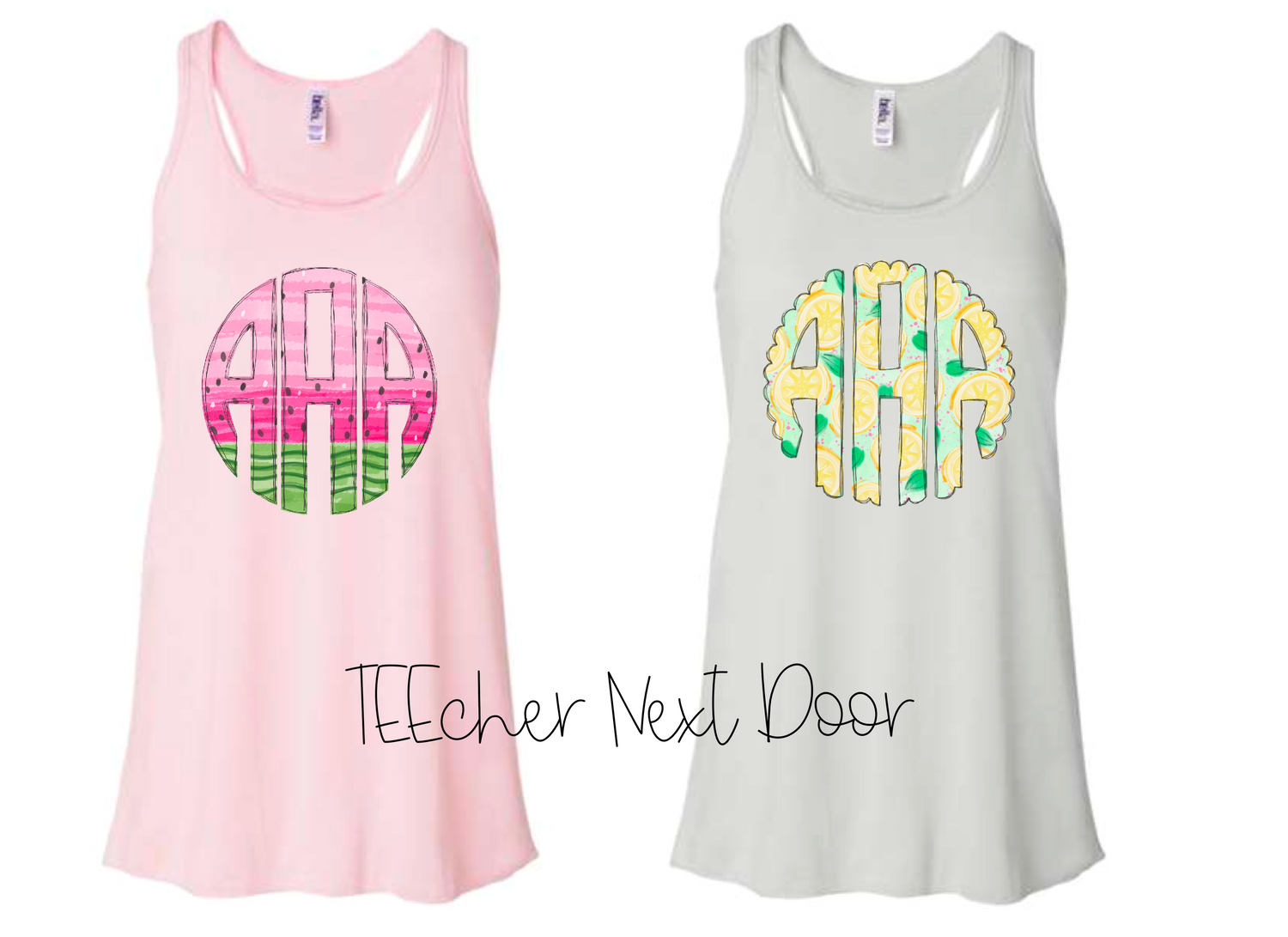 Lemon Monogram Tank