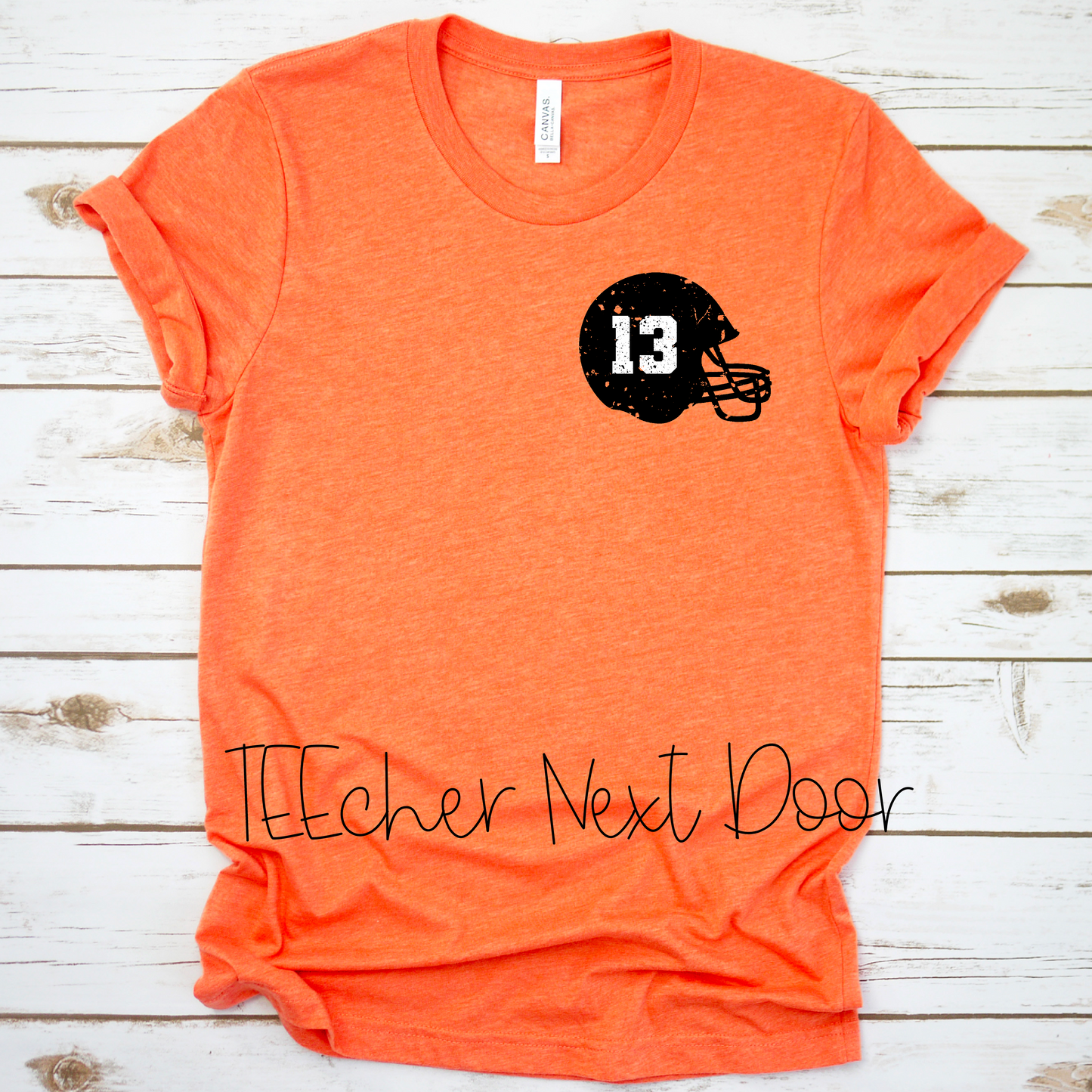 Football Helmet Pocket Tee