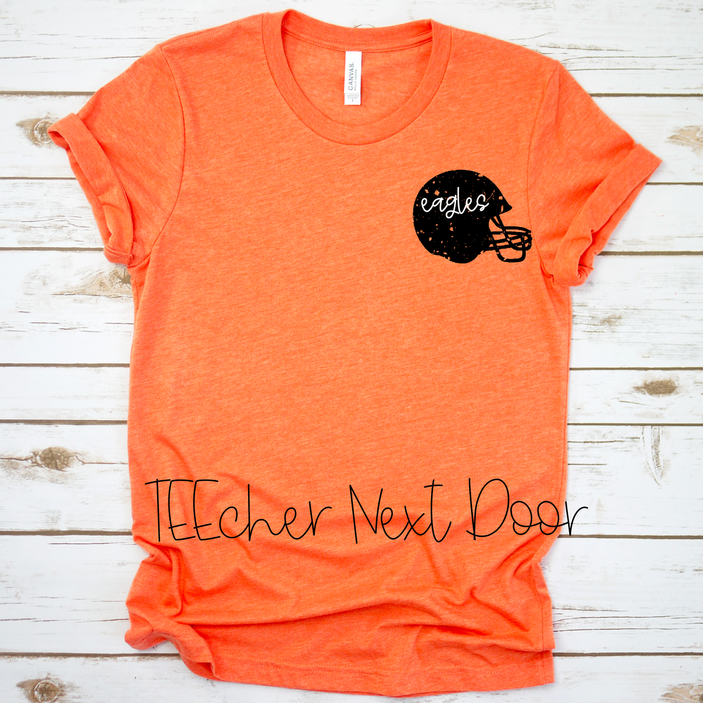 Football Helmet Pocket Tee